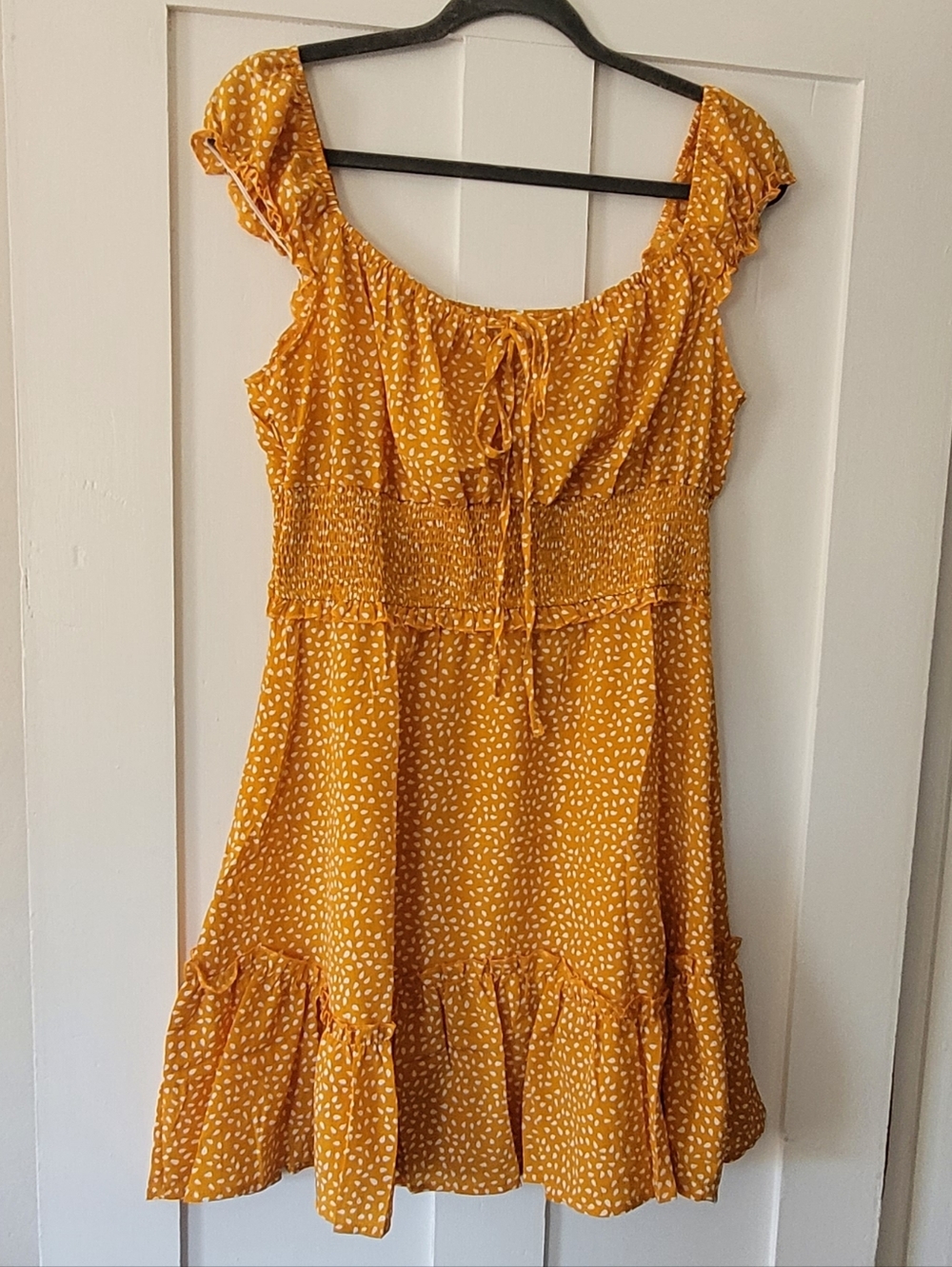 Mustard Yellow Mini Dress